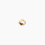 LO Collections Liquid Twist Ring in 24k Gold-Plated Brass Material..