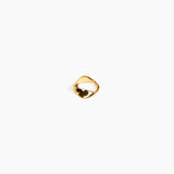 LO Collections Liquid Twist Ring in 24k Gold-Plated Brass Material