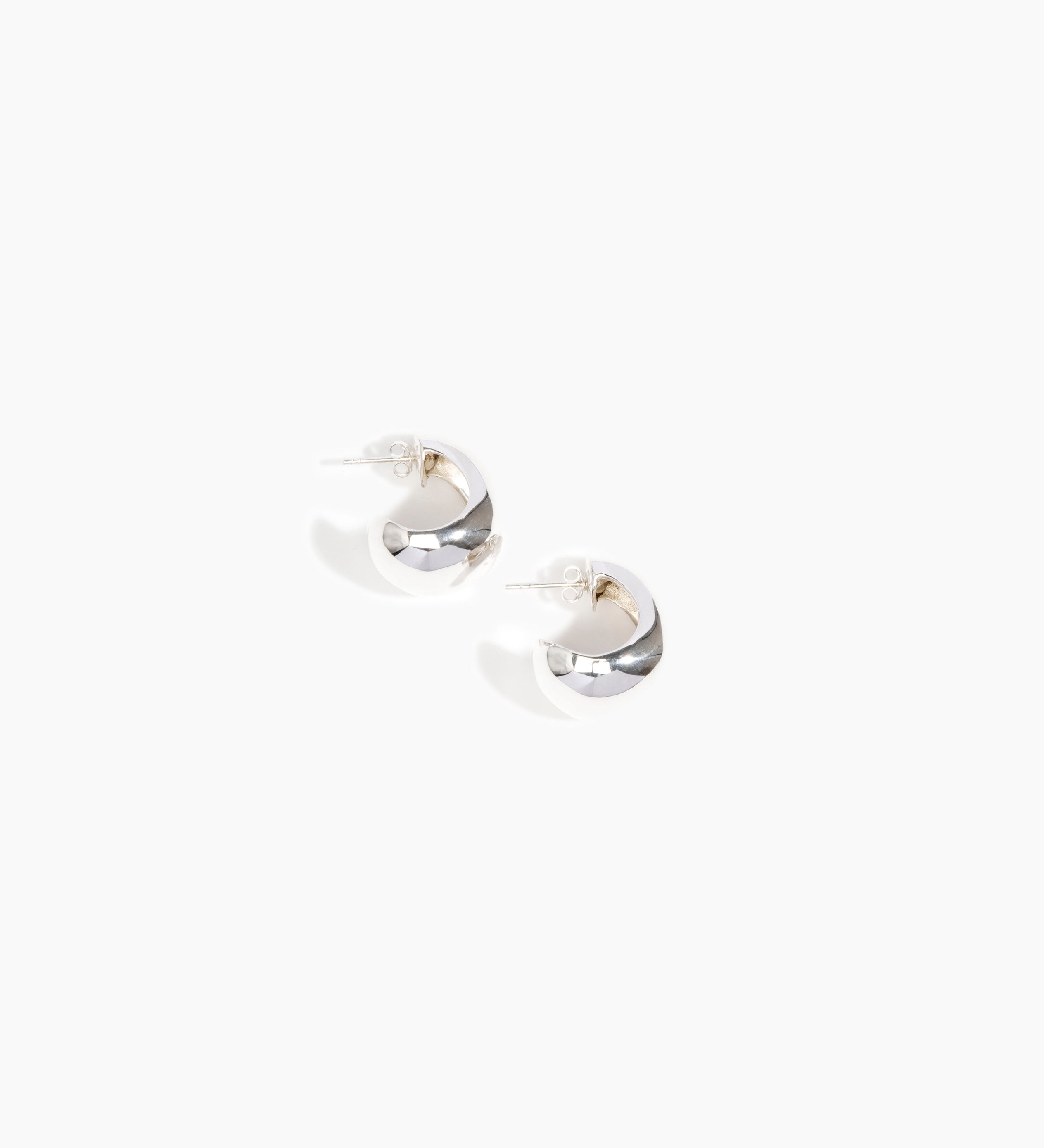 LO Collections x ALEX AND TRAHANAS Small Chifferi Hoop Earrings Earrings in Silver-Plated Brass Material 