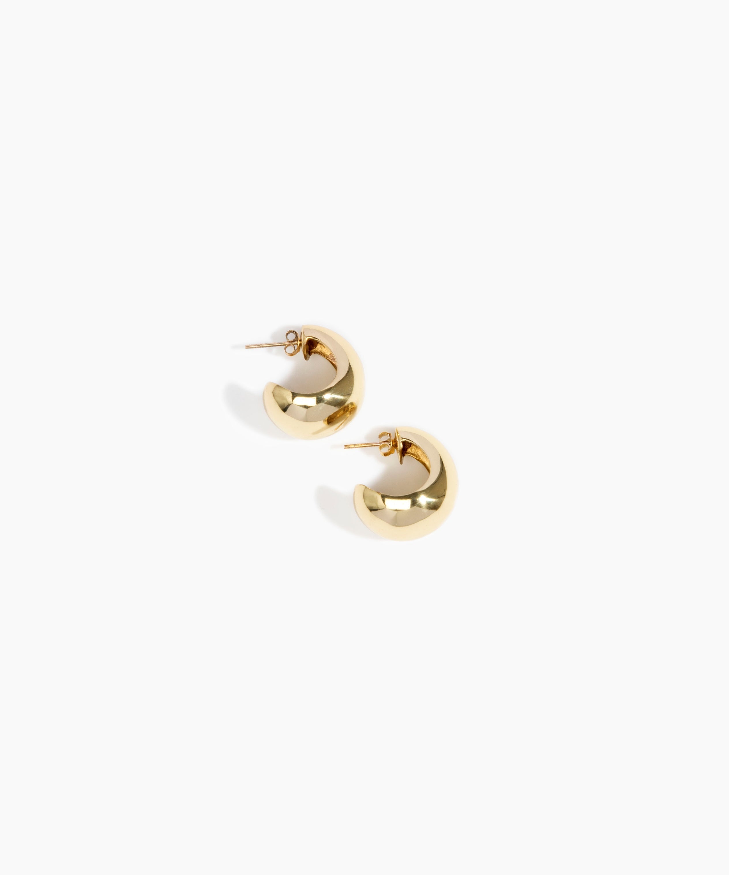 LO Collections x ALEX AND TRAHANAS Small Chifferi Hoop Earrings in Nano-Coated Brass Material..