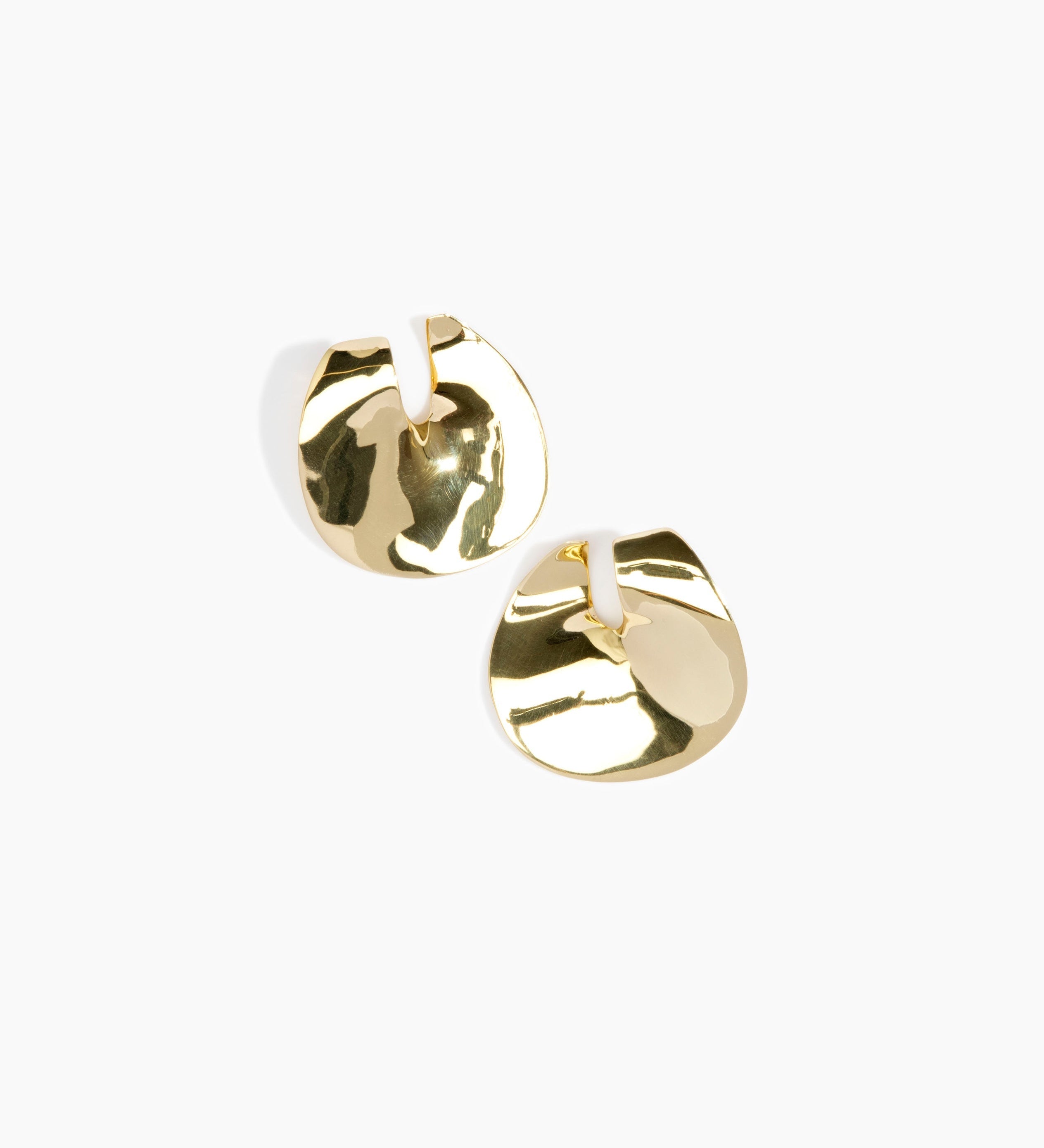 LO Collections Large Infinity Earrings Earrings in Nano-Coated Brass Material 