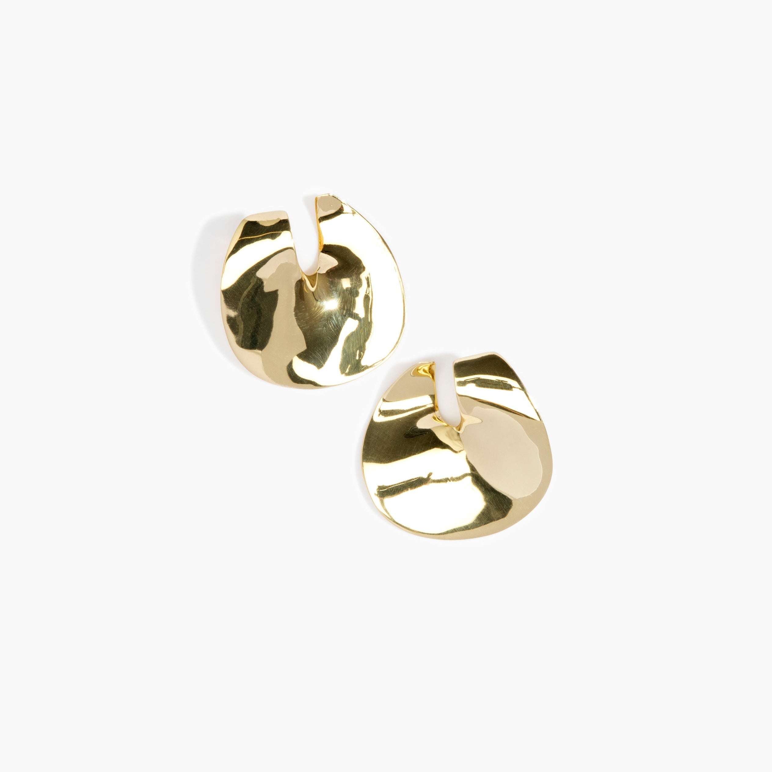 LO Collections Large Infinity Earrings in Nano-Coated Brass Material..