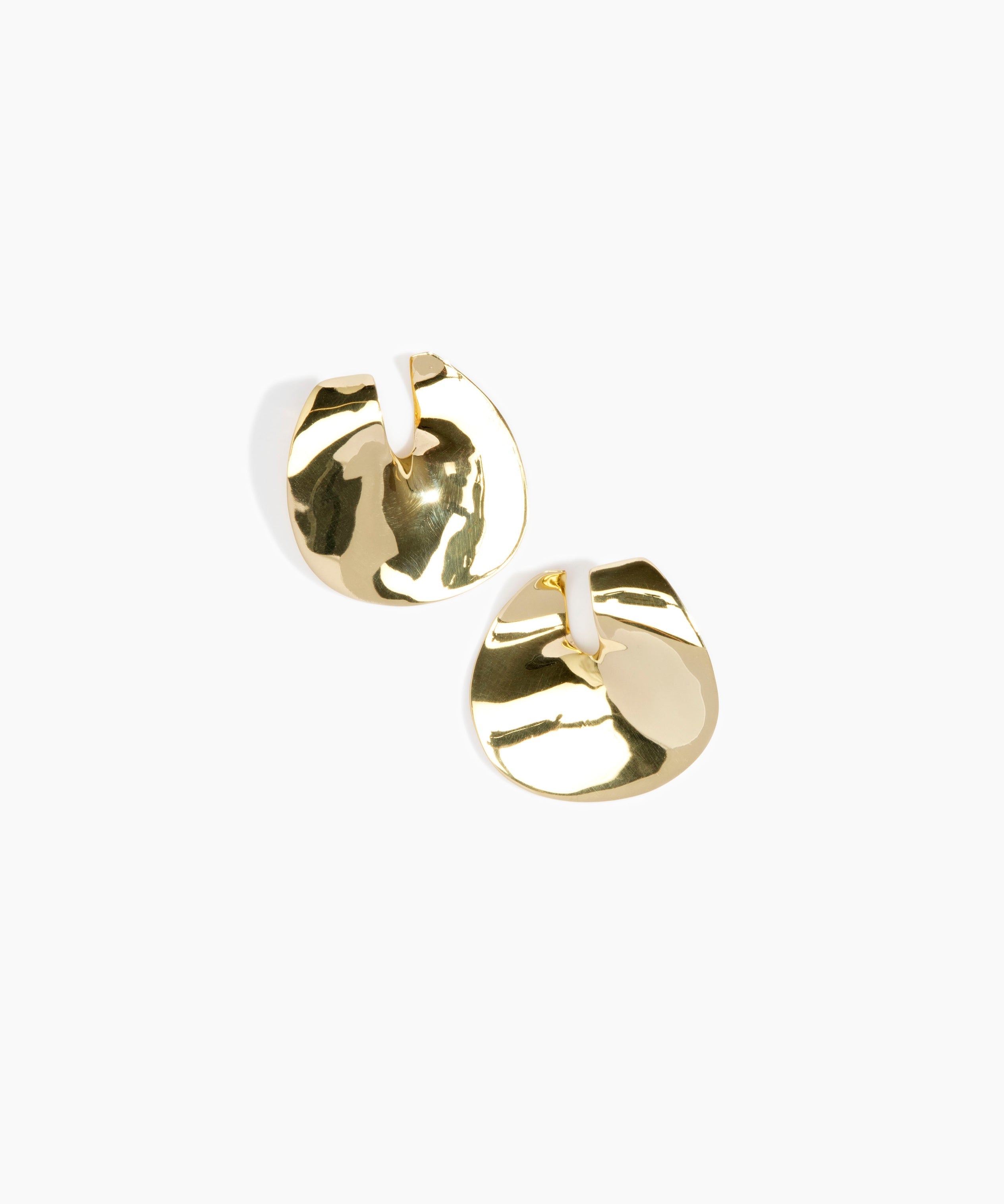 LO Collections Large Infinity Earrings in Nano-Coated Brass Material
