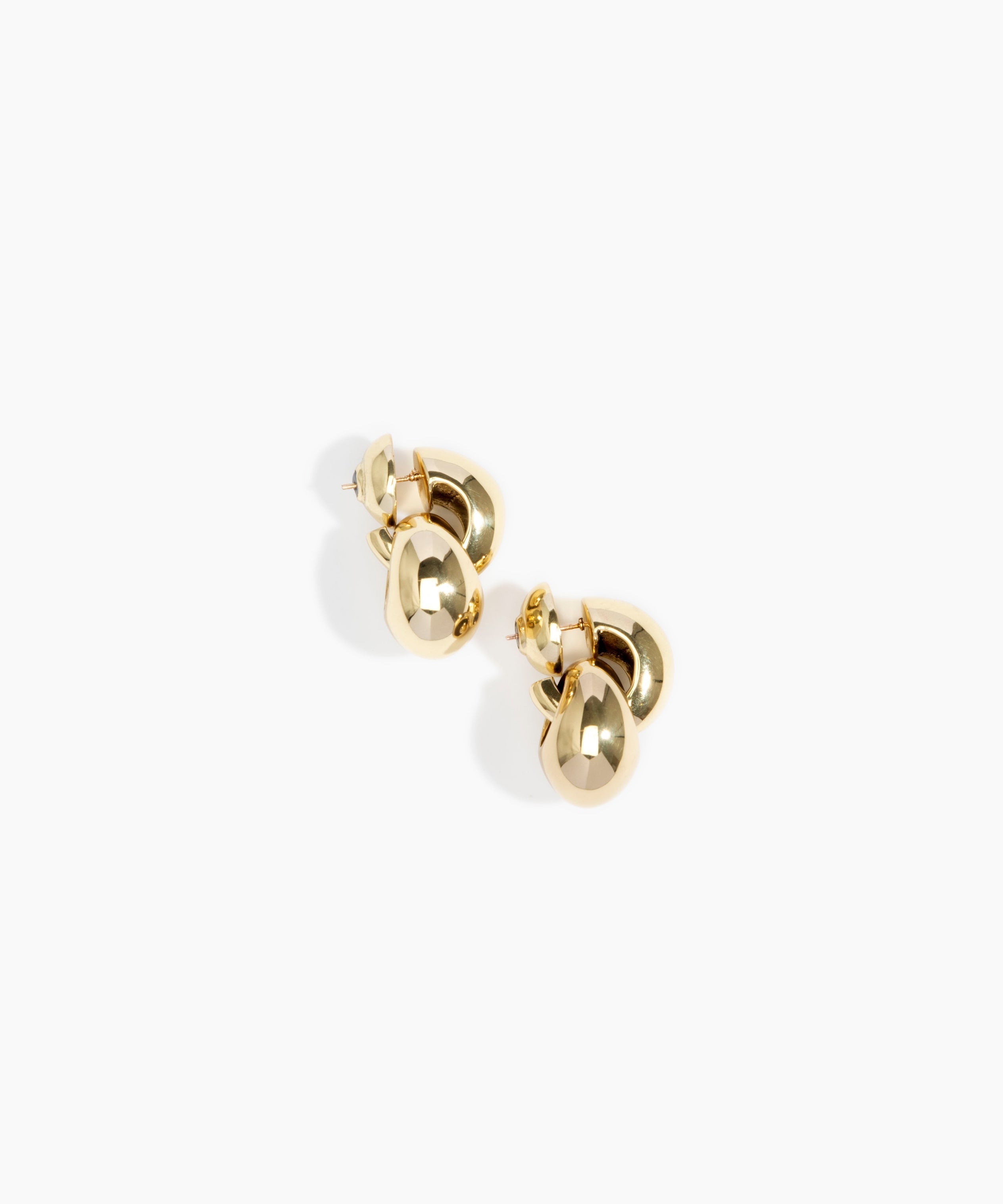 LO Collections x ALEX AND TRAHANAS Double-Linked Chifferi Hoop Earrings in Nano-Coated Brass Material..