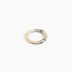 Dinosaur Designs Drift Wishbone Bangle in Sandy Pearl Colour resin with Wide Fit..