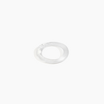 Dinosaur Designs Drift Wishbone Bangle Bracelets in Frost Colour resin with Wide Fit