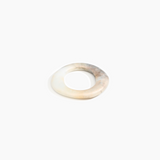 Dinosaur Designs Small Drift Bangle Bracelets in Sandy Pearl Colour resin with Regular Fit