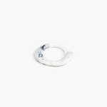 Dinosaur Designs Small Drift Bangle in White Marble Colour resin with Wide Fit...
