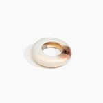 Dinosaur Designs Large Drift Bangle in Sandy Pearl Colour resin with Wide Fit..