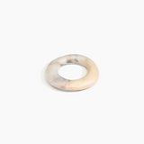 Dinosaur Designs Medium Drift Bangle in Sandy Pearl Colour resin with Wide Fit..