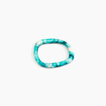 Dinosaur Designs Slate Bangle Bracelets in Lagoon Colour resin with Wide Fit