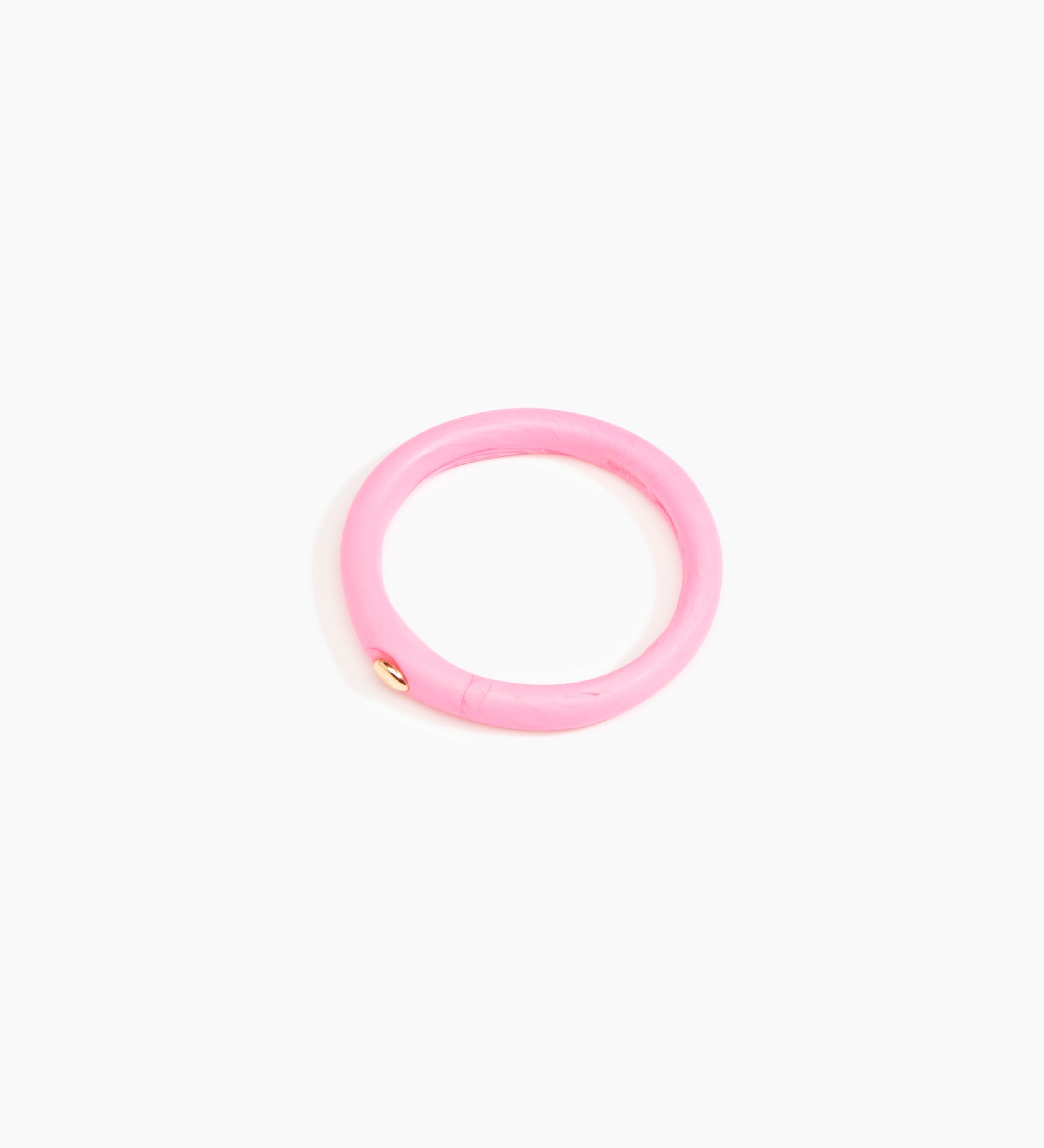 Dinosaur Designs Round Rock Wishbone Bangle Bracelets in Parakeet Colour resin with Wide Fit