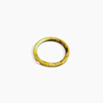 Dinosaur Designs Round Rock Wishbone Bangle in Malachite Colour resin with Wide Fit.