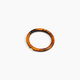 Dinosaur Designs Round Rock Wishbone Bangle in Dark Horn Colour resin with Wide Fit....