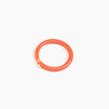 Dinosaur Designs Round Rock Wishbone Bangle Bracelets in Coral Swirl Colour resin with Wide Fit