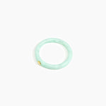 Dinosaur Designs Round Rock Wishbone Bangle in Mint Colour resin with Wide Fit