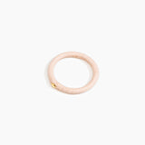 Dinosaur Designs Round Rock Wishbone Bangle in Rose Swirl Colour resin with Wide Fit