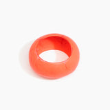 Dinosaur Designs Boulder Bangle Bracelets in Lychee Colour resin with Wide Fit