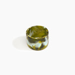 Dinosaur Designs Long Band Bangle in Malachite Colour resin with Regular Fit