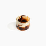 Dinosaur Designs Long Band Bangle in Light Horn Colour resin with Regular Fit