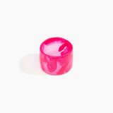 Dinosaur Designs Long Band Bangle Bracelets in Flamingo Colour resin with Regular Fit