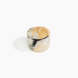 Dinosaur Designs Long Band Bangle in Sandy Pearl Colour resin with Regular Fit