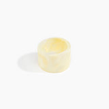 Dinosaur Designs Long Band Bangle in Lemon Colour resin with Regular Fit
