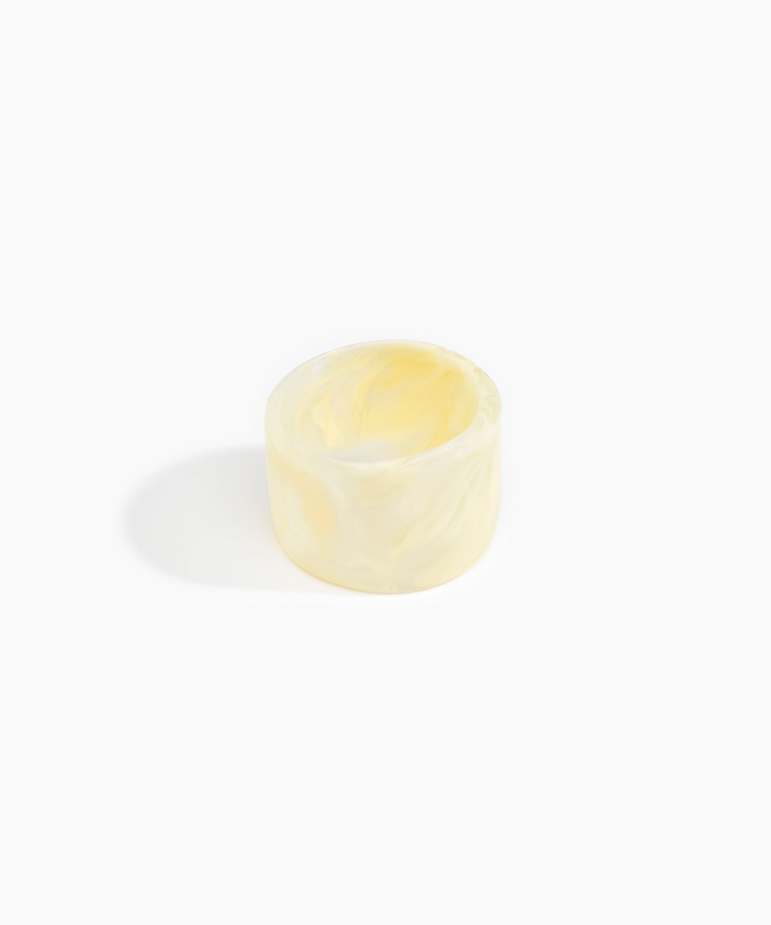 Dinosaur Designs Long Band Bangle in Lemon Colour resin with Regular Fit