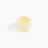 Dinosaur Designs Long Band Bangle in Lemon Colour resin with Regular Fit.