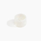 Dinosaur Designs Long Band Bangle in Chalk Swirl Colour resin with Regular Fit.
