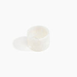 Dinosaur Designs Long Band Bangle in Chalk Swirl Colour resin with Regular Fit