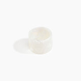 Dinosaur Designs Long Band Bangle in Chalk Swirl Colour resin with Regular Fit