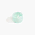Dinosaur Designs Long Band Bangle in Mint Colour resin with Regular Fit