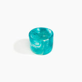 Dinosaur Designs Long Band Bangle Bracelets in Lagoon Colour resin with Regular Fit