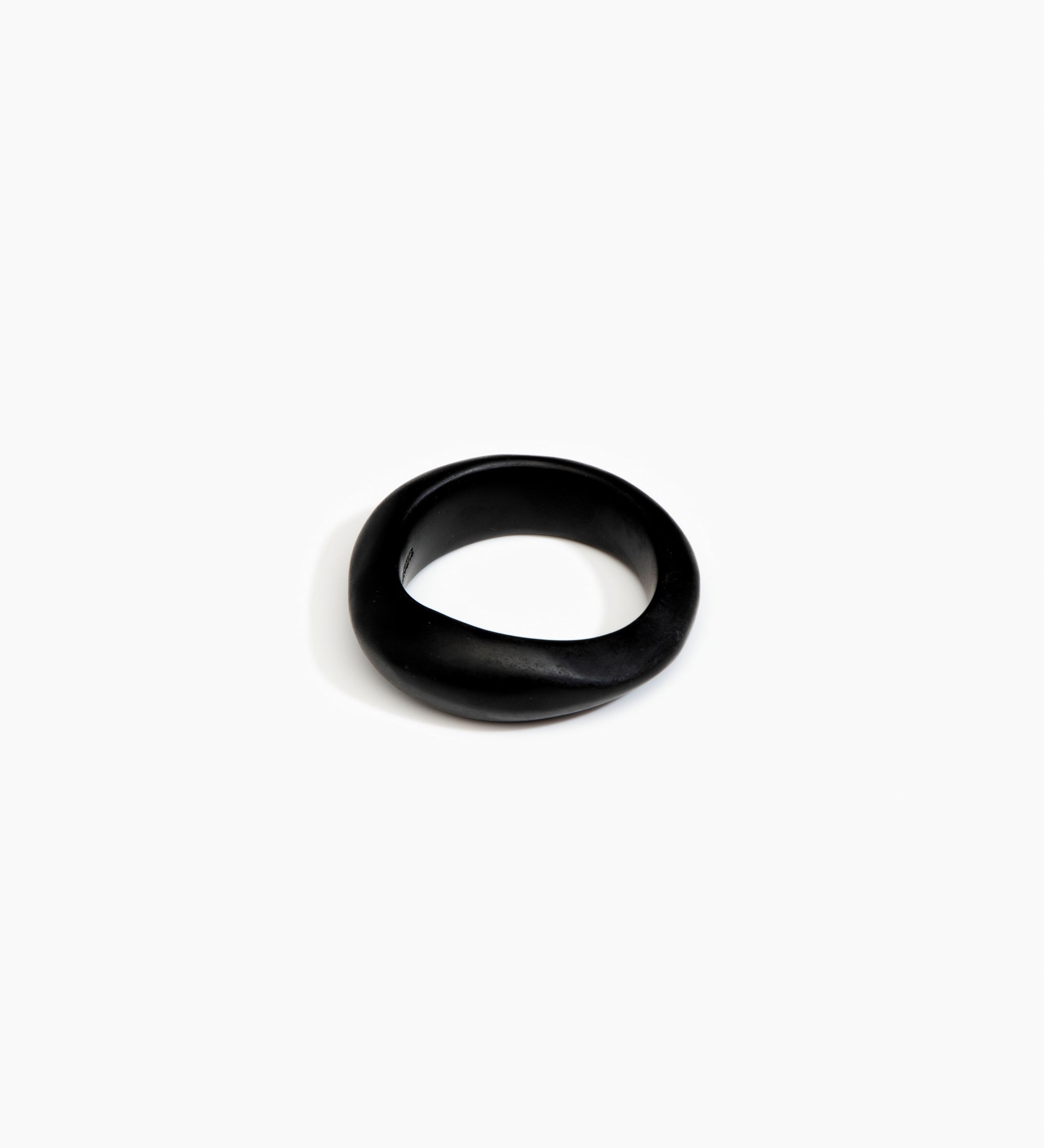 Dinosaur Designs Earth Bangle Bracelets in Black Colour resin with Regular Fit