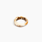Dinosaur Designs Earth Bangle in Light Horn Colour resin with Regular Fit.