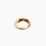 Dinosaur Designs Earth Bangle in Light Horn Colour resin with Regular Fit.