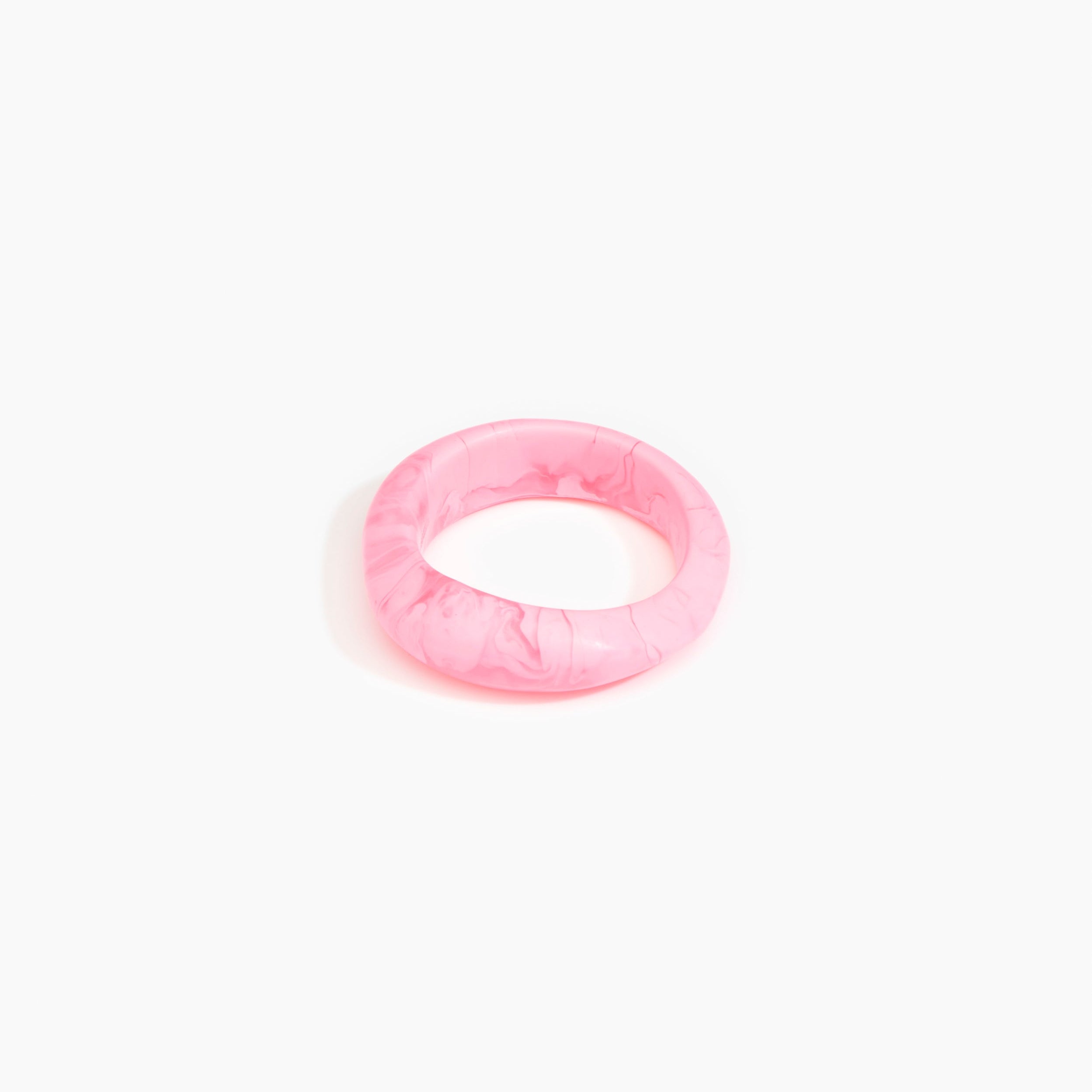 Dinosaur Designs Earth Bangle in Shell Pink Colour resin with Regular Fit..