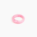 Dinosaur Designs Earth Bangle in Shell Pink Colour resin with Regular Fit