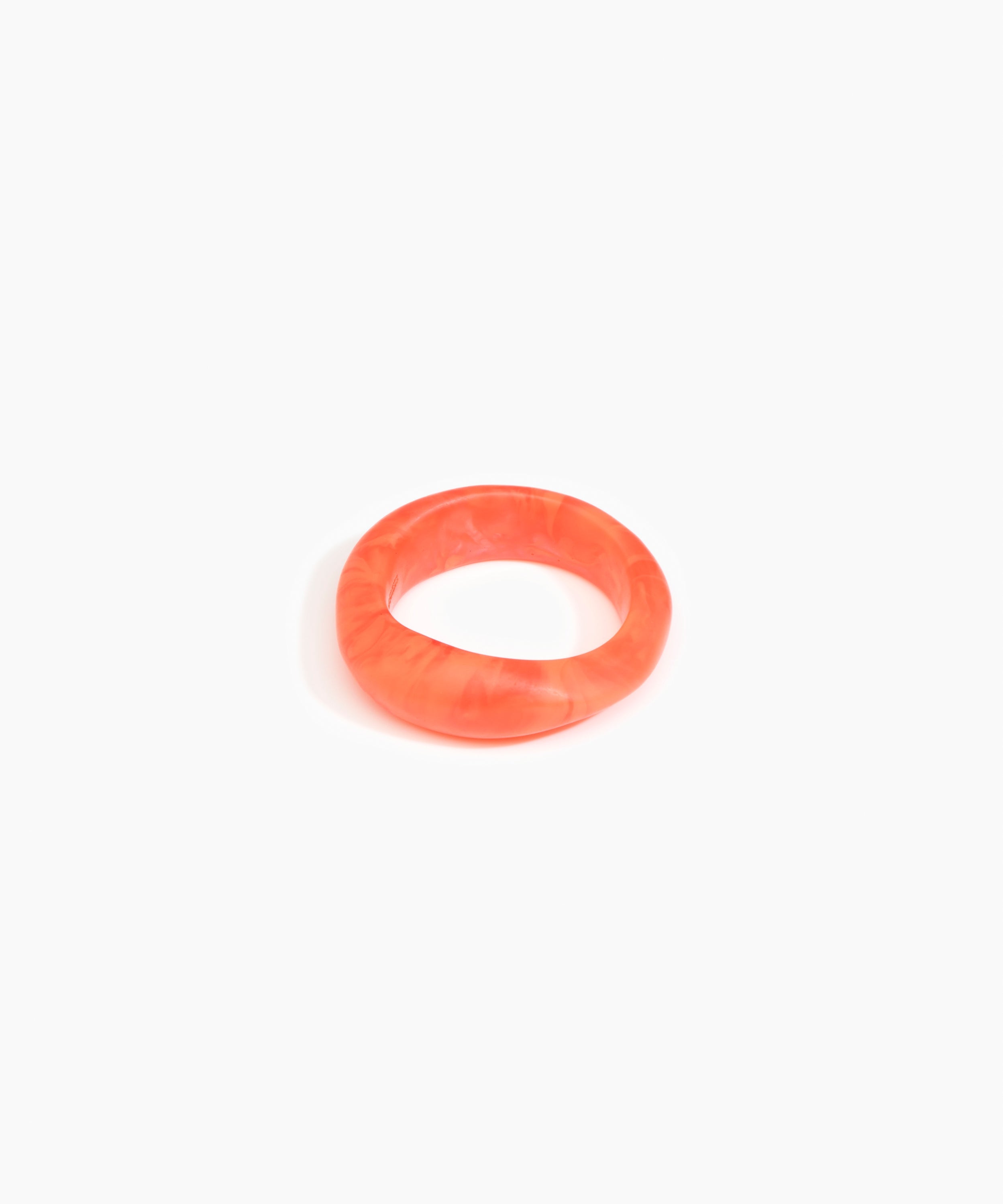 Dinosaur Designs Earth Bangle Bracelets in Lychee Colour resin with Regular Fit