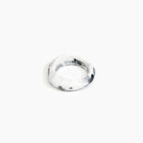 Dinosaur Designs Earth Bangle in White Marble Colour resin with Regular Fit..