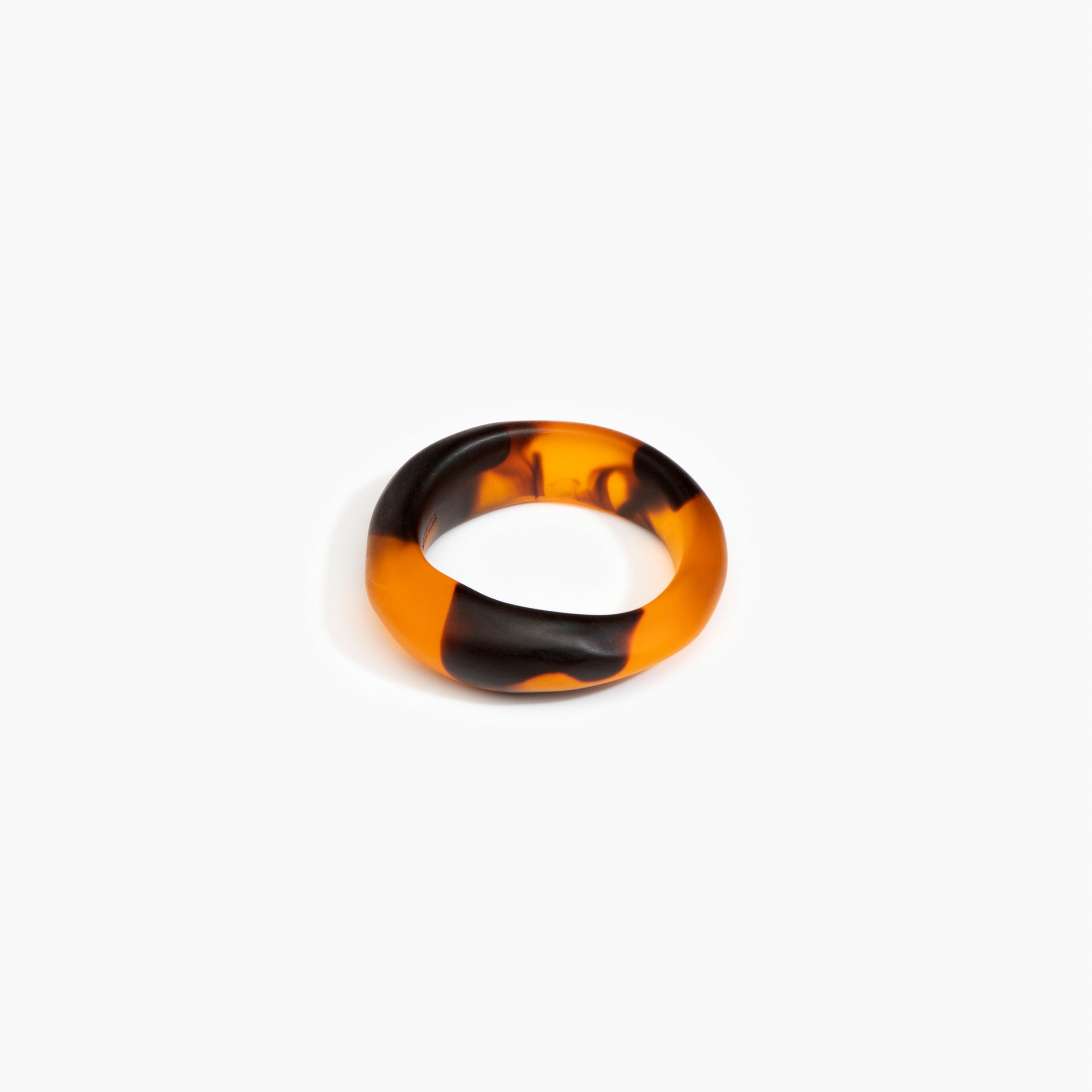 Dinosaur Designs Earth Bangle in Tortoise Colour resin with Regular Fit..