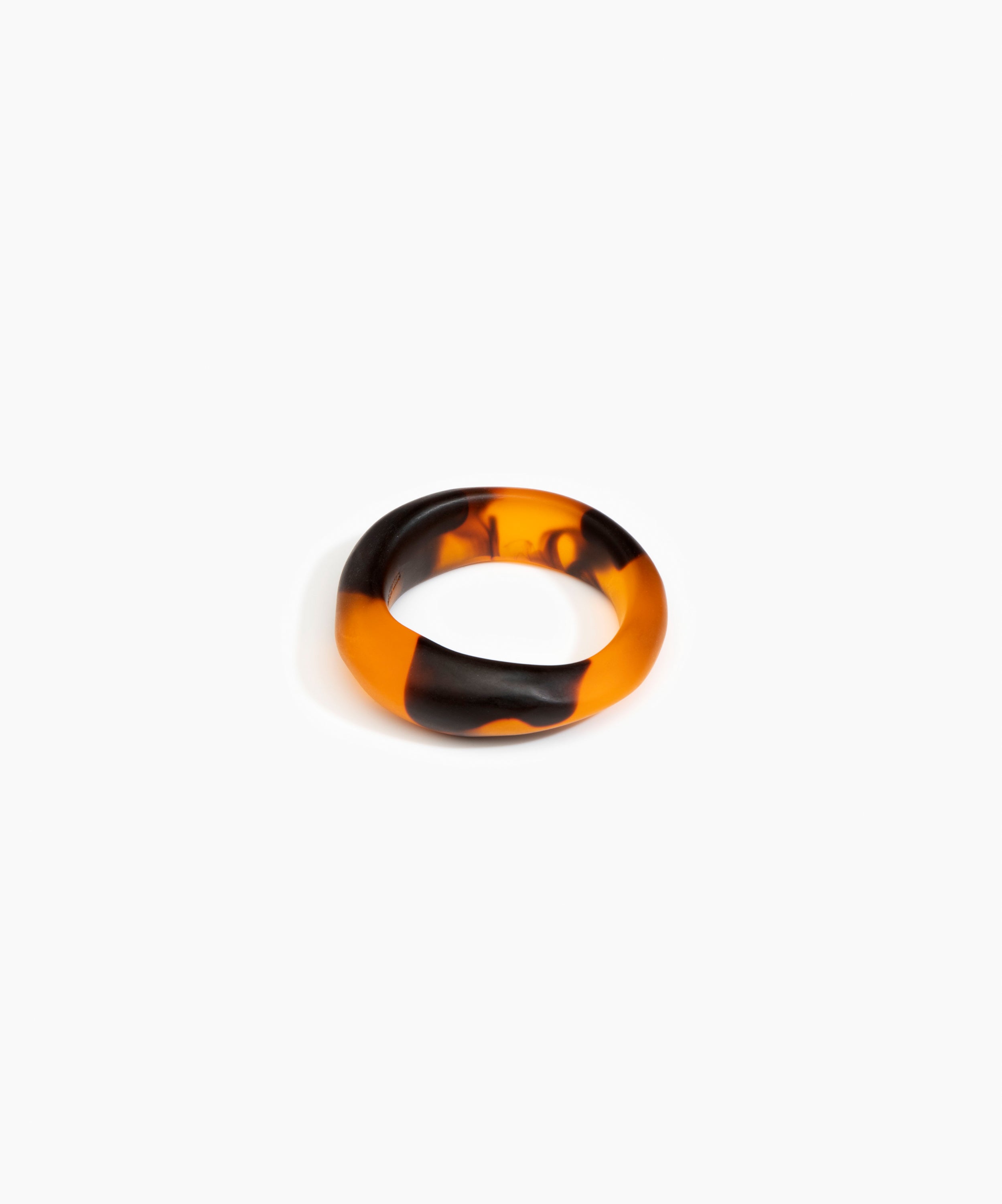 Dinosaur Designs Earth Bangle in Tortoise Colour resin with Regular Fit.