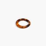 Dinosaur Designs Small Organic Bangle Bracelets in Dark Horn Colour resin with Regular Fit