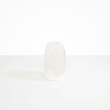 Dinosaur Designs Medium Pebble Vase in Snow Swirl Colour resin