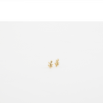 LO Collections Leaf Stud Earrings in Nano-Coated Brass Material..