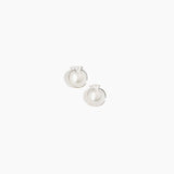 Dinosaur Designs Drift Hoop Earrings Earrings in Frost Colour resin with Silver-Plated Brass Material