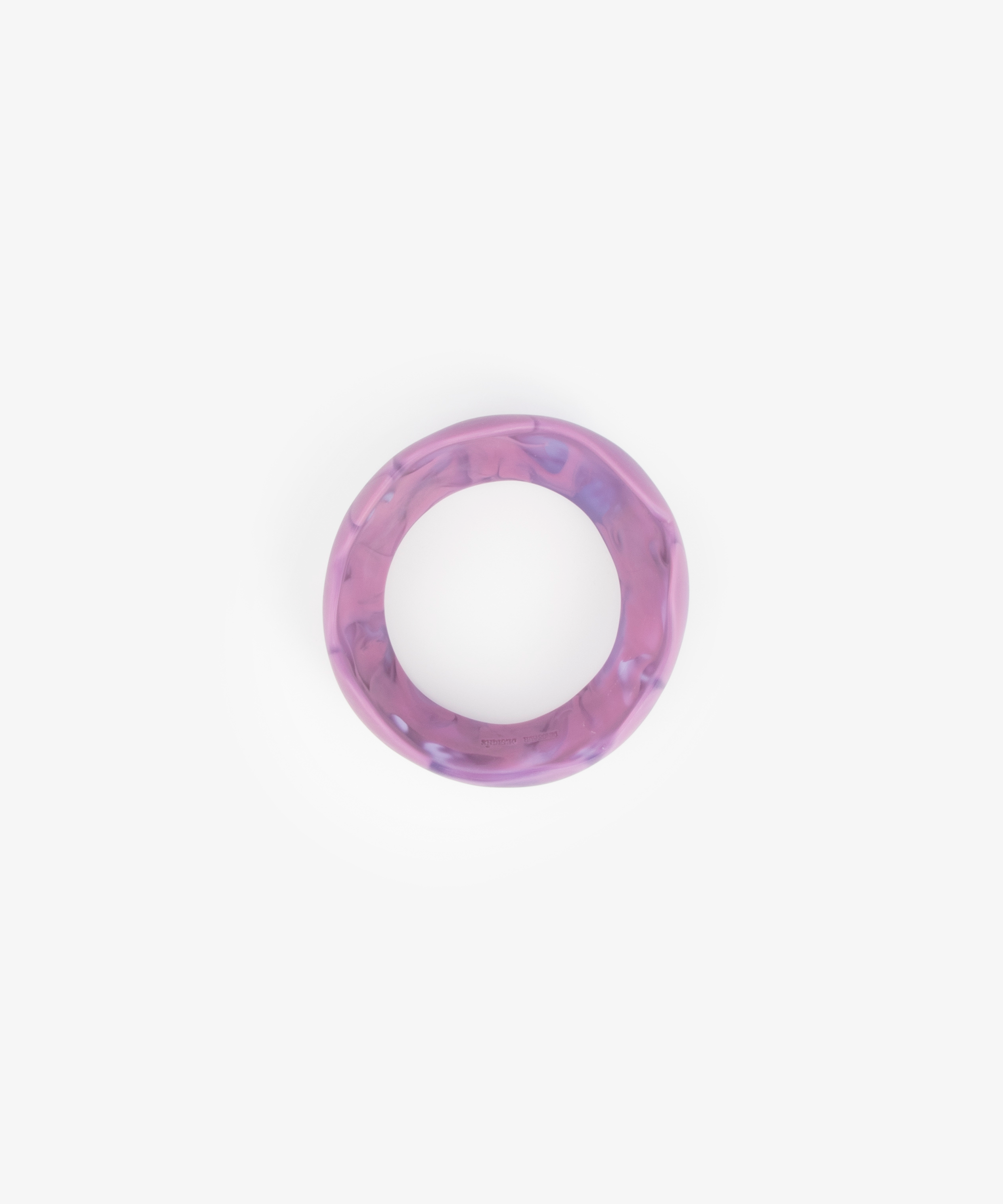 Dinosaur Designs Paradise Bangle Bracelets in Grape Colour resin with Wide Fit