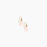 Dinosaur Designs Small Dew Drop Earrings Earrings in Shell Pink Colour resin 