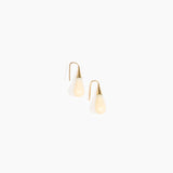 Dinosaur Designs Small Dew Drop Earrings Earrings in Cream Colour resin 